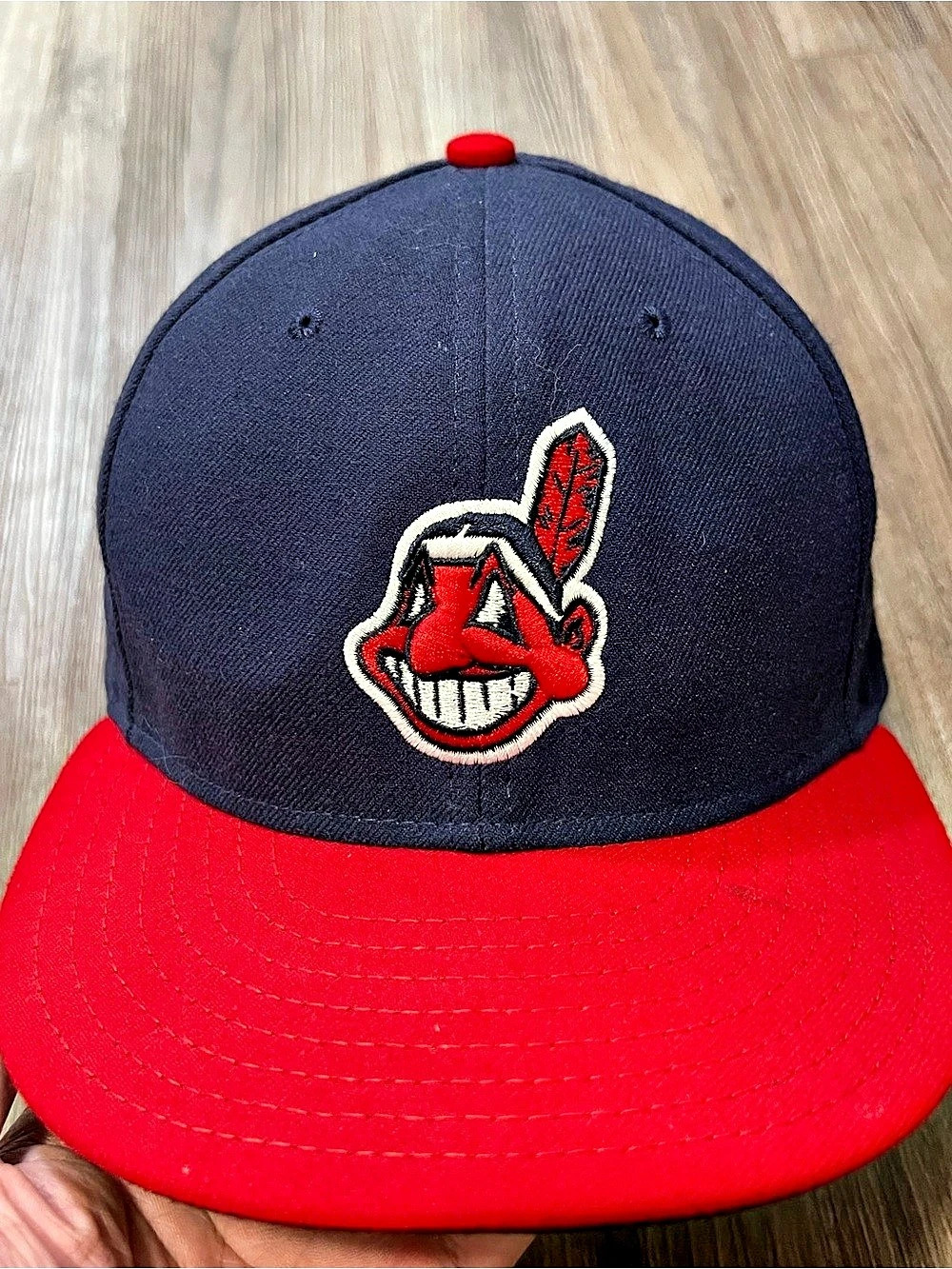 New Era Cleveland Indians 59FIFTY Cool Base Authentic On-Field Fitted Hat Fitted